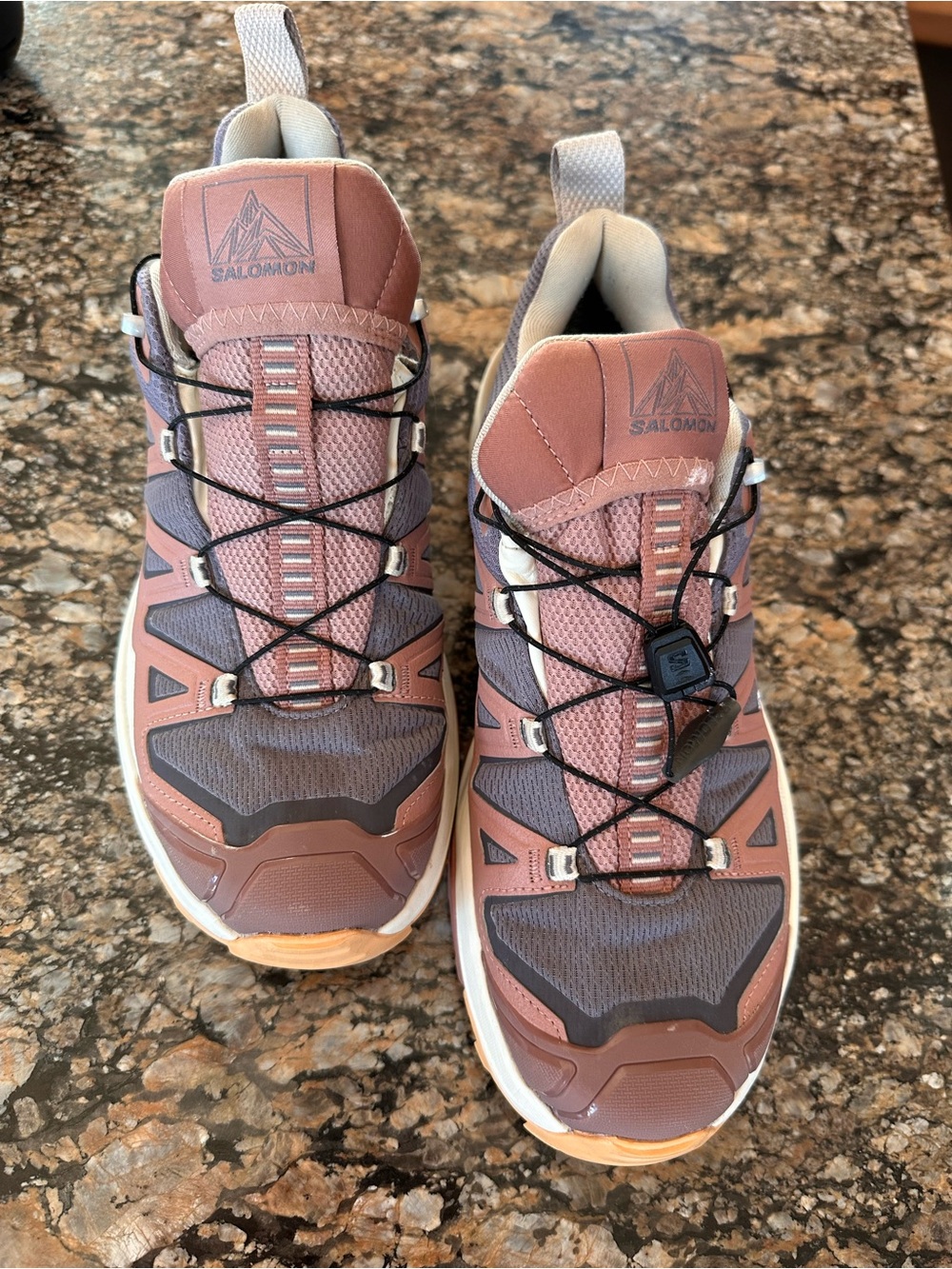 Salomon Women's Trail Shoes - Dusty Rose and Gray